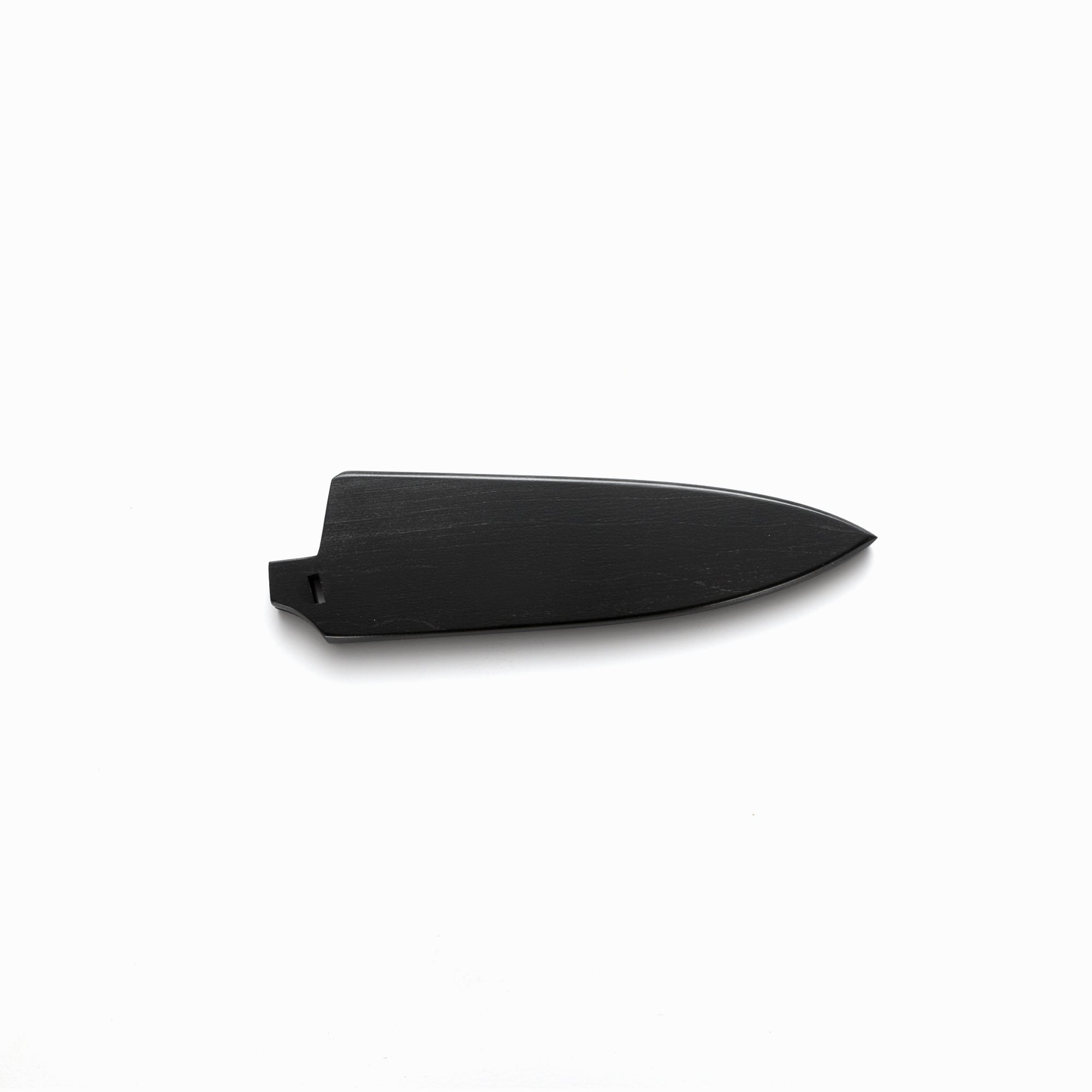 Black wood saya knife sheath for Town Cutler Desert Dawn and Olneya 6" kitchen utility knife.