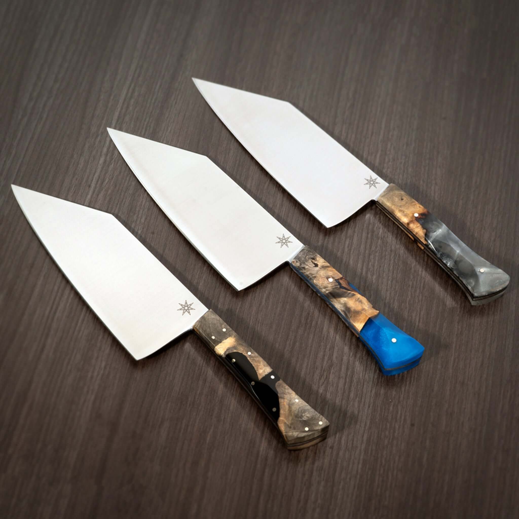 Chopper bunka-style chef knives