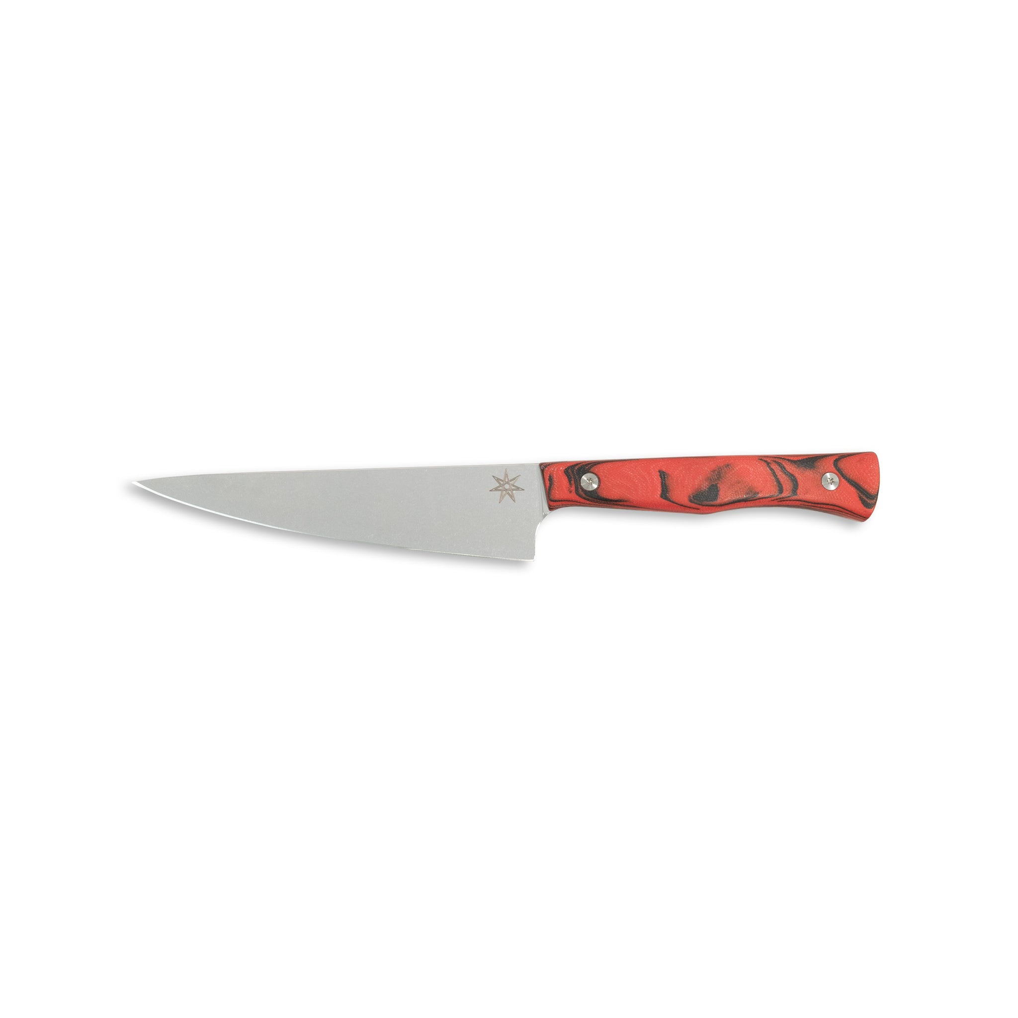 6" Utility Knife - Culinary 2.0 Red and Black Burl G-10 Kitchen Knives Town Cutler