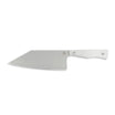 Stainless steel kitchen chopper chef knife with white handle