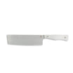 Stainless steel kitchen vegetable nakiri knife with white handle