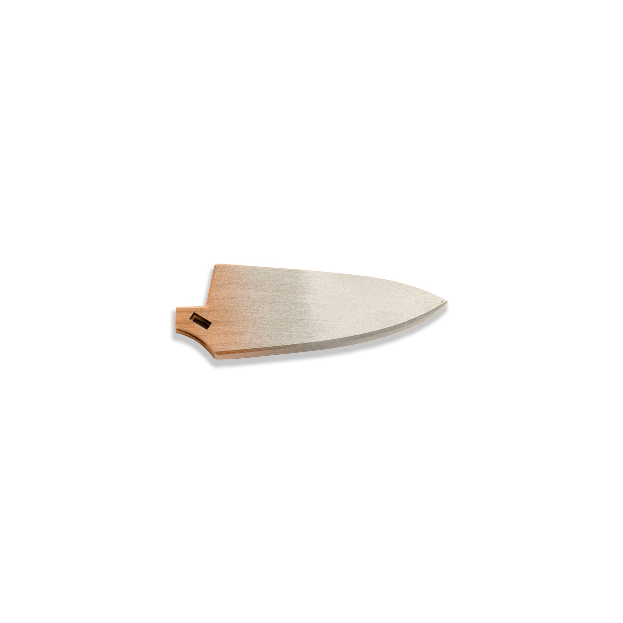 Silver painted and natural cherrywood saya knife cover for Town Cutler Ag 47 Paring Knife